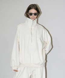 my beautiful landlet（マイビューティフルランドレット）の「【my beautiful landlet】COTTON & POLYESTER × SWEAT HALF ZIP（その他トップス）」