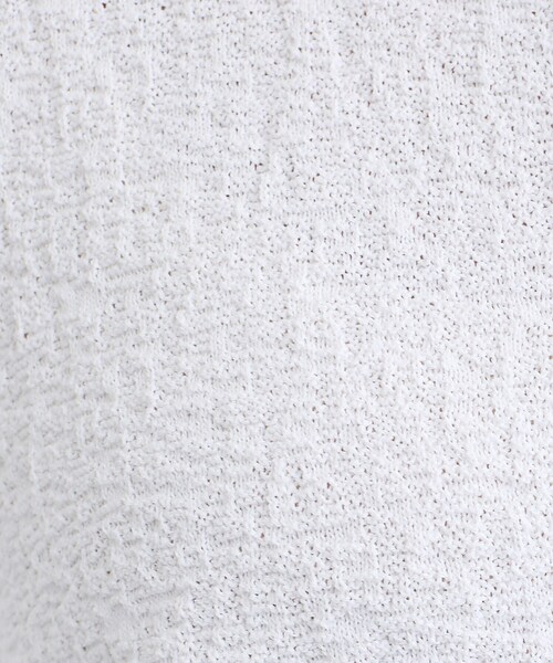 INDIVI（インディヴィ）の「【前後2WAY／洗える】凹凸編地カーディガンニット（カーディガン/ボレロ・レディース・オフホワイト/ブラック・38/13/05）」の15枚目の写真