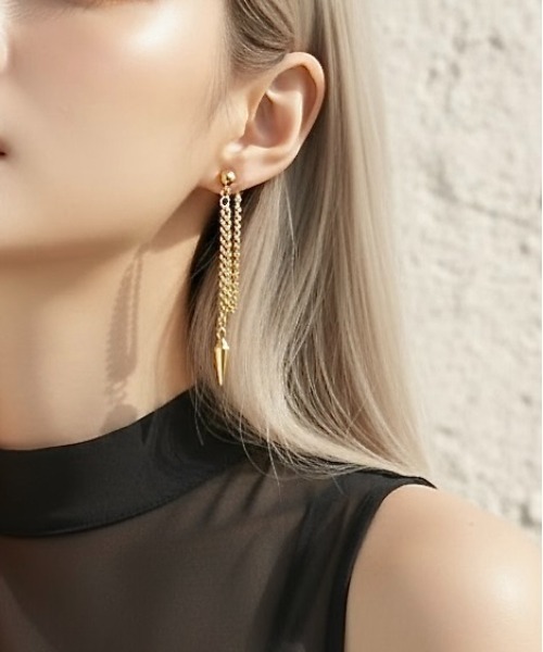 Burner(バーナー)の「【lux sea jewelry(ラックス・シー・ジュエリー)】ピアス lux-pier-2-7【RBTS】(ピアス(両耳用)・メンズ・ゴールド/シルバー・FREE)」の2枚目の写真