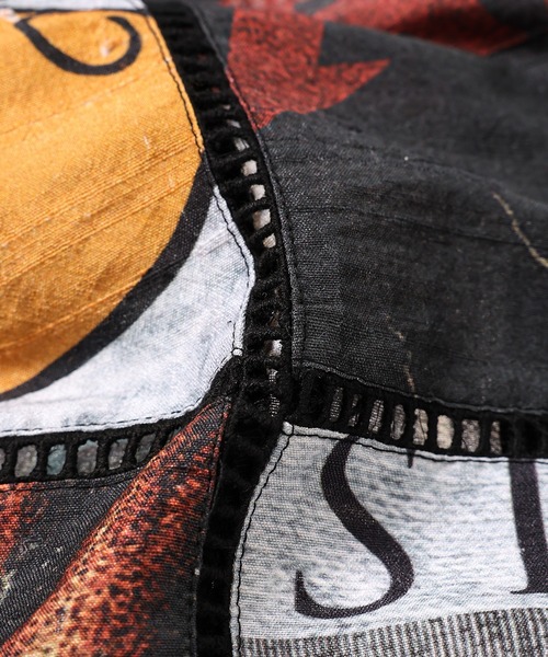 KHOKI（コッキ）の「Patchworked Silk Shirt（シャツ/ブラウス・メンズ・ホワイト/ブラック・3）」の8枚目の写真