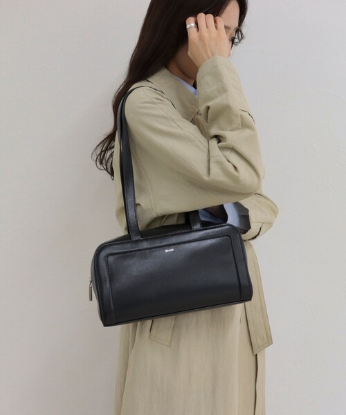 fredy emue（フレディエミュ）の「【BEAURE/ビュレ】ロングハンドルボックスボストンバッグ（ショルダーバッグ・レディース・ミント/ブラック・FREE）」の5枚目の写真