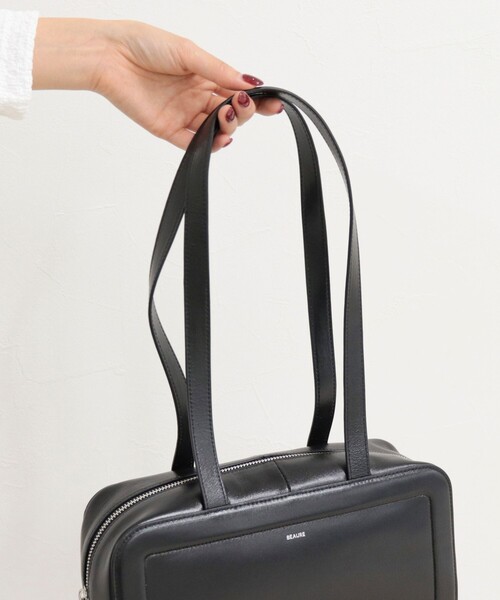 fredy emue（フレディエミュ）の「【BEAURE/ビュレ】ロングハンドルボックスボストンバッグ（ショルダーバッグ・レディース・ミント/ブラック・FREE）」の12枚目の写真
