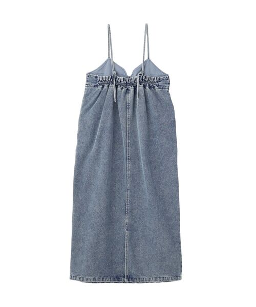 Green　Parks（グリーンパークス）の「デニムキャミワンピース（ワンピース・レディース・インディゴブルー/ブラック・FREE）」の21枚目の写真