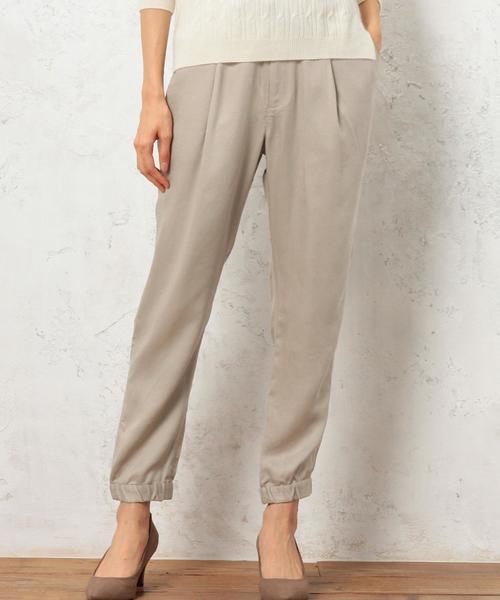 green label relaxing（グリーンレーベルリラクシング）の「◆CF LYチノ ドロストパンツ② ◆（チノパンツ・レディース・ベージュ/オリーブ/ネイビー/クリーム/ダークグリーン/ブラック/ライトグレー/ピンク/その他1/その他2/その他3/その他4・36/34/40/42/44/38）」の3枚目の写真