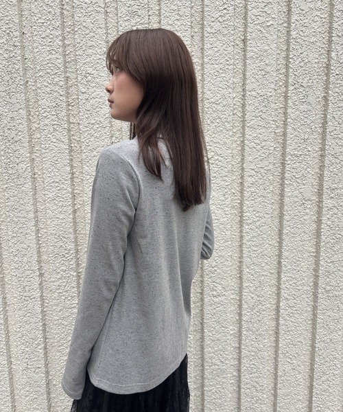 merrylatte(メリーラテ)の「NEP RIB CARDIGAN【IROHANI】(カーディガン/ボレロ・レディース・グレー・FREE)」の12枚目の写真