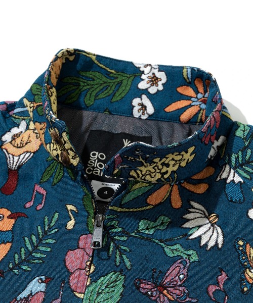 go slow caravan（ゴースローキャラバン）の「ゴブラン ハッピーフラワー ハリントンJKT（ブルゾン・メンズ・その他1・X-LARGE/LARGE/MEDIUM）」の2枚目の写真