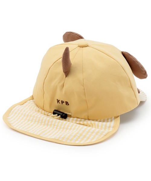 KP DECO（ケーピーデコ）の「いぬ キャップ（キャップ・キッズ・クリーム/グレー・48cm/50cm）」の3枚目の写真
