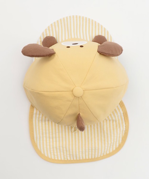 KP DECO（ケーピーデコ）の「いぬ キャップ（キャップ・キッズ・クリーム/グレー・48cm/50cm）」の6枚目の写真