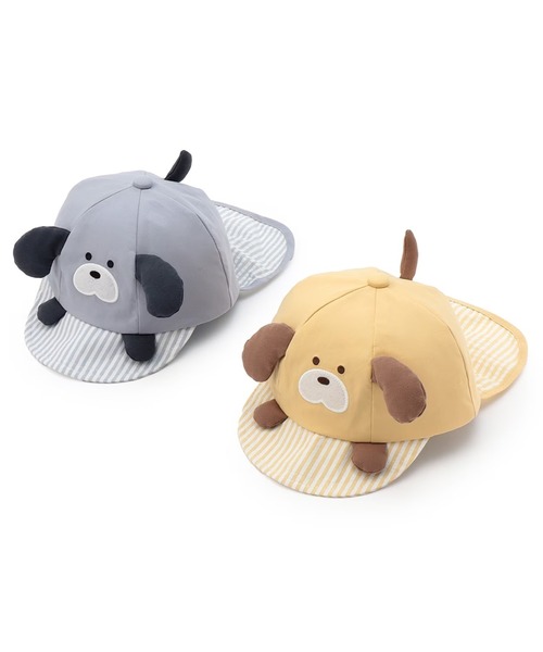 KP DECO（ケーピーデコ）の「いぬ キャップ（キャップ・キッズ・クリーム/グレー・48cm/50cm）」の9枚目の写真