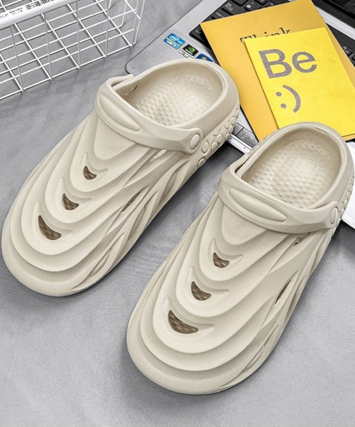 WESTBOY(ウエストボーイ)の「軽量 バックストラップ クロッグ サボ ビーチサンダル スリッポン WO26S4SD06(サンダル・メンズ・ホワイト/ベージュ/ブラック・S/M/L)」の10枚目の写真