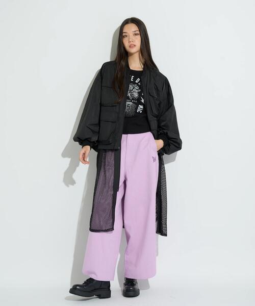 anna sui nyc(アナ スイ エヌ ワイ シー)の「anna sui nyc/アナ スイ エヌワイシー/3WAYロングベストブルゾン(ブルゾン・レディース・ブラック/ピンク・F)」の3枚目の写真