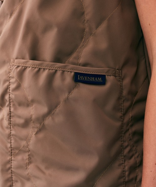 LAVENHAM(ラベンハム)の「Unwadded Cocoon Thornham Womens / アンワディッド コクーン ソーンハム ウィメンズ(ベスト・レディース・ダークブラック/ベージュ系その他5/ナチュラル・6/8/12/14/10)」の14枚目の写真