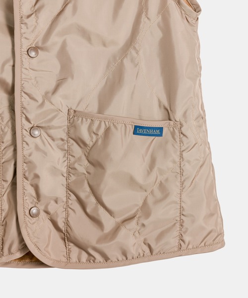 LAVENHAM(ラベンハム)の「Unwadded Cocoon Thornham Womens / アンワディッド コクーン ソーンハム ウィメンズ(ベスト・レディース・ダークブラック/ベージュ系その他5/ナチュラル・6/8/12/14/10)」の18枚目の写真