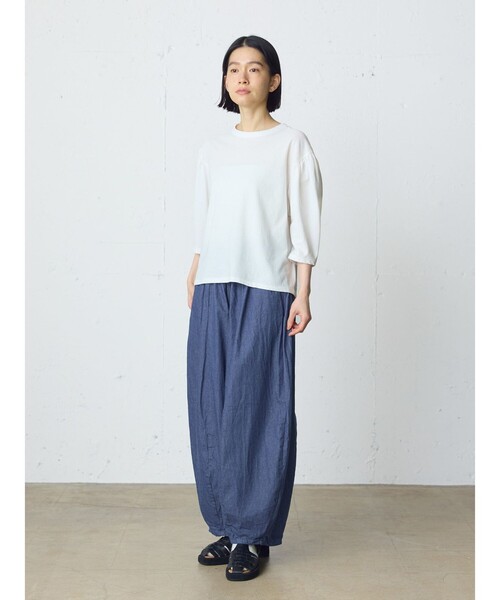 MidiUmi(ミディウミ)の「MidiUmi デニムコクーンイージーパンツ(その他パンツ・レディース・キナリ/ライトブルー/ネイビー・FREE)」の14枚目の写真