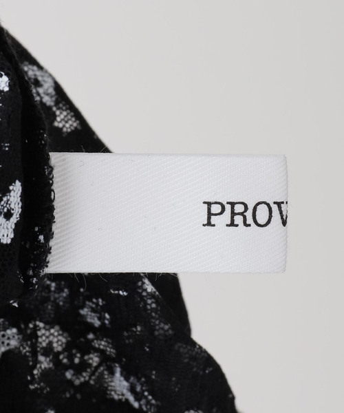 La TOTALITE(ラトータリテ)の「【洗える】PROVOKE/プロヴォーク プリントレースキャミソール(シャツ/ブラウス・レディース・アイボリー/ブラック・FREE)」の8枚目の写真