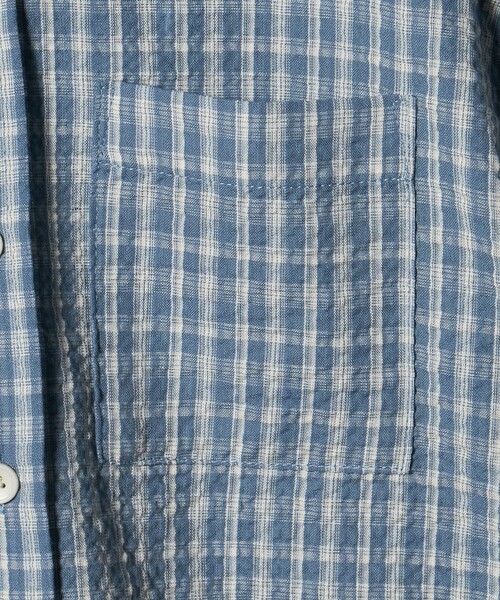 green label relaxing（グリーンレーベルリラクシング）の「チェック シャツ / キッズ  100cm-130cm（シャツ/ブラウス・キッズ・オフホワイト/ライトブルー・130cm/110cm/100cm/120cm）」の6枚目の写真