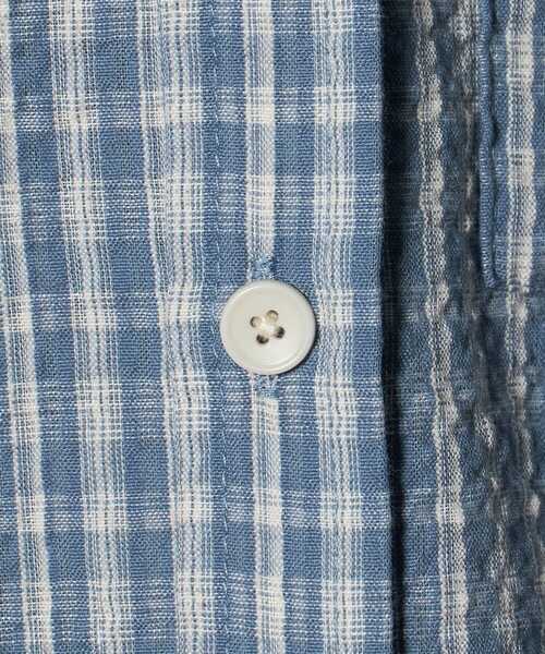 green label relaxing（グリーンレーベルリラクシング）の「チェック シャツ / キッズ  100cm-130cm（シャツ/ブラウス・キッズ・オフホワイト/ライトブルー・130cm/110cm/100cm/120cm）」の7枚目の写真