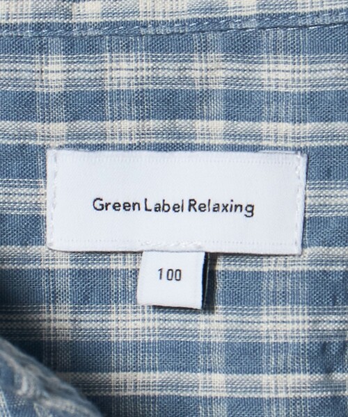 green label relaxing（グリーンレーベルリラクシング）の「チェック シャツ / キッズ  100cm-130cm（シャツ/ブラウス・キッズ・オフホワイト/ライトブルー・130cm/110cm/100cm/120cm）」の12枚目の写真