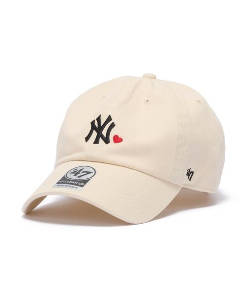 WEGO（ウィゴー）の「WEGO/47 CLEAN UP MLB MINI HEART（キャップ・レディース・ブラウン/ピンク/ネイビー/ブラック/ナチュラル・FREE）」の4枚目の写真