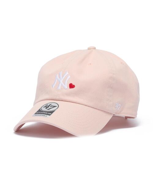 WEGO（ウィゴー）の「WEGO/47 CLEAN UP MLB MINI HEART（キャップ・レディース・ブラウン/ピンク/ネイビー/ブラック/ナチュラル・FREE）」の5枚目の写真