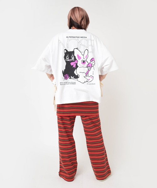 RNA(アールエヌエー)の「G1105 マルチボーダーレイヤードミニスカート(スカート・レディース・ブラック/レッド/グリーン・MEDIUM)」の21枚目の写真