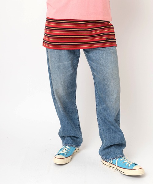 RNA(アールエヌエー)の「G1105 マルチボーダーレイヤードミニスカート(スカート・レディース・ブラック/レッド/グリーン・MEDIUM)」の9枚目の写真