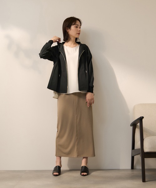 ketty(ケティ)の「CICAハイゴウ サークルストレッチパーカー≪洗濯機で洗える≫(その他アウター・レディース・ブラック・M)」の14枚目の写真