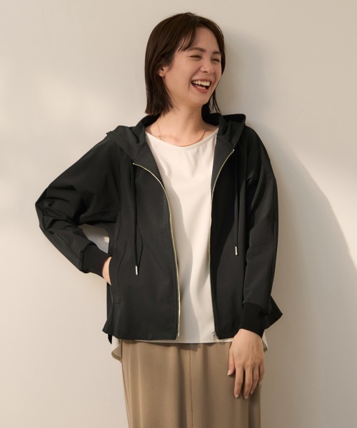 ketty(ケティ)の「CICAハイゴウ サークルストレッチパーカー≪洗濯機で洗える≫(その他アウター・レディース・ブラック・M)」の13枚目の写真