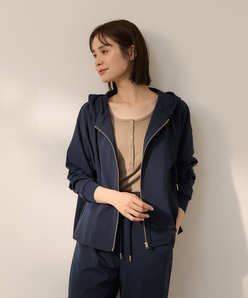 ketty(ケティ)の「CICAハイゴウ サークルストレッチパーカー≪洗濯機で洗える≫(その他アウター・レディース・ブラック・M)」の8枚目の写真