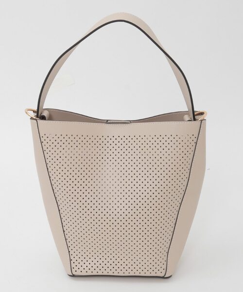 MELROSE claire(メルローズ クレール)の「【パンチングショルダー付きバッグ】(ショルダーバッグ・レディース・ベージュ/チョコ/ブラック・FREE)」の6枚目の写真