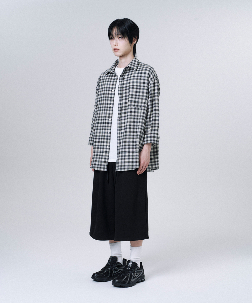 MOOVN(ムブン)の「サマーリンクルチェックシャツブラック(シャツ/ブラウス・メンズ・その他・LARGE/MEDIUM/SMALL)」の9枚目の写真