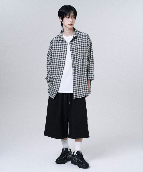MOOVN(ムブン)の「サマーリンクルチェックシャツブラック(シャツ/ブラウス・メンズ・その他・LARGE/MEDIUM/SMALL)」の10枚目の写真
