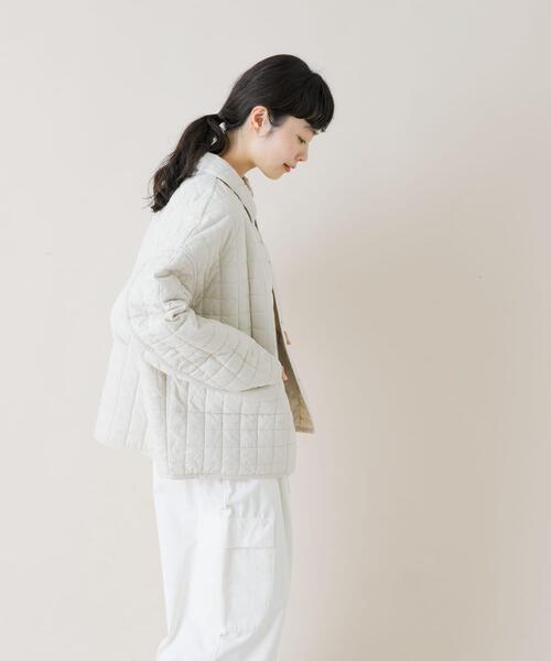 かぐれ（カグレ）の「コットンキルトジャケット（ダウンジャケット/コート・レディース・アイボリー/ベージュ・FREE）」の11枚目の写真