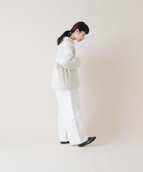 かぐれ（カグレ）の「コットンキルトジャケット（ダウンジャケット/コート・レディース・アイボリー/ベージュ・FREE）」の12枚目の写真