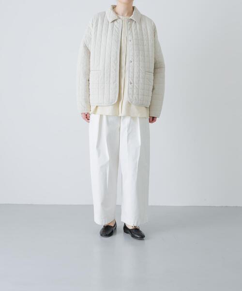 かぐれ（カグレ）の「コットンキルトジャケット（ダウンジャケット/コート・レディース・アイボリー/ベージュ・FREE）」の16枚目の写真