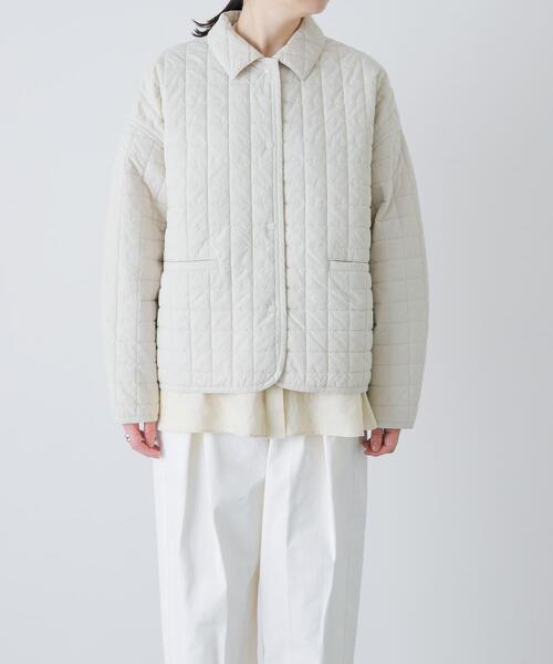 かぐれ（カグレ）の「コットンキルトジャケット（ダウンジャケット/コート・レディース・アイボリー/ベージュ・FREE）」の17枚目の写真