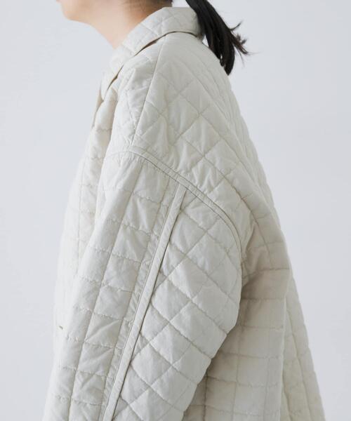 かぐれ（カグレ）の「コットンキルトジャケット（ダウンジャケット/コート・レディース・アイボリー/ベージュ・FREE）」の21枚目の写真