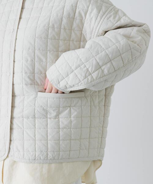 かぐれ（カグレ）の「コットンキルトジャケット（ダウンジャケット/コート・レディース・アイボリー/ベージュ・FREE）」の22枚目の写真