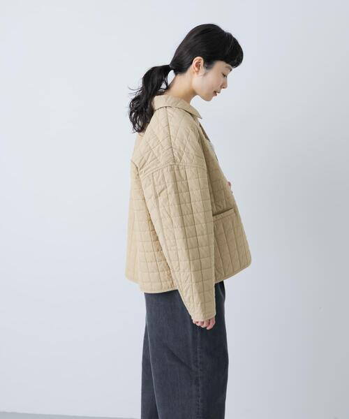 かぐれ（カグレ）の「コットンキルトジャケット（ダウンジャケット/コート・レディース・アイボリー/ベージュ・FREE）」の4枚目の写真