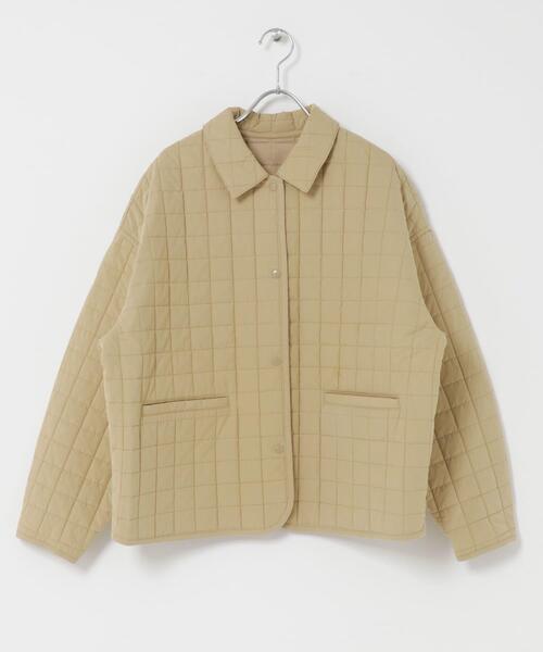 かぐれ（カグレ）の「コットンキルトジャケット（ダウンジャケット/コート・レディース・アイボリー/ベージュ・FREE）」の8枚目の写真