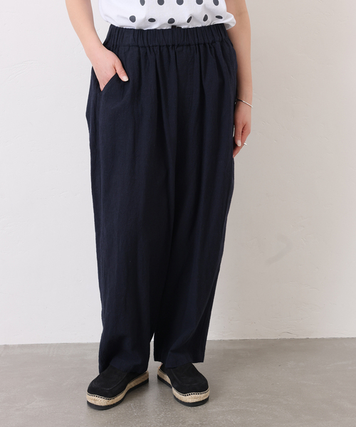 JOURNAL STANDARD LUXE(ジャーナルスタンダード ラックス)の「LCワッシャー イージーパンツ(その他パンツ・レディース・ネイビー/ブラウン・FREE)」の1枚目の写真