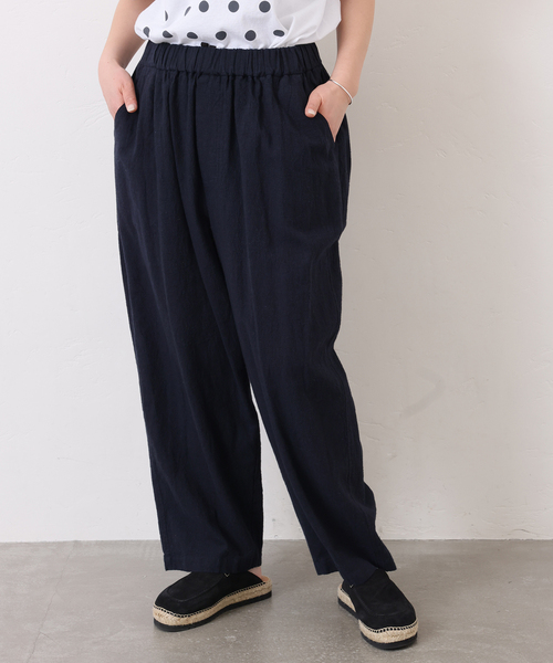 JOURNAL STANDARD LUXE(ジャーナルスタンダード ラックス)の「LCワッシャー イージーパンツ(その他パンツ・レディース・ネイビー/ブラウン・FREE)」の5枚目の写真