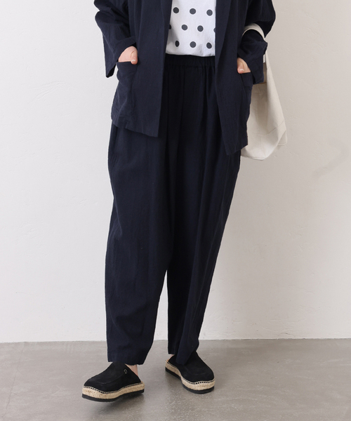 JOURNAL STANDARD LUXE(ジャーナルスタンダード ラックス)の「LCワッシャー イージーパンツ(その他パンツ・レディース・ネイビー/ブラウン・FREE)」の7枚目の写真