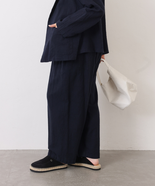 JOURNAL STANDARD LUXE(ジャーナルスタンダード ラックス)の「LCワッシャー イージーパンツ(その他パンツ・レディース・ネイビー/ブラウン・FREE)」の8枚目の写真