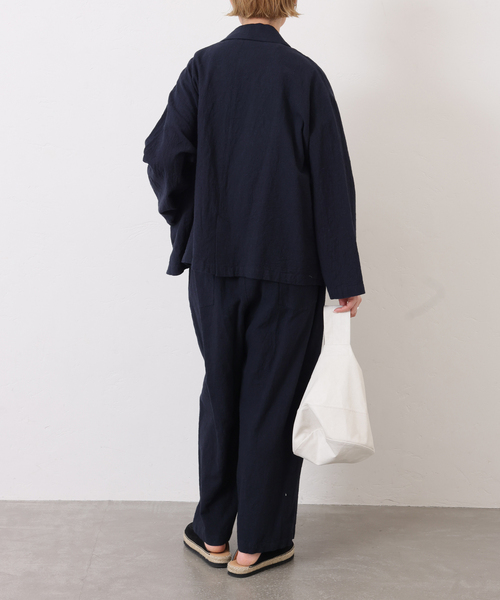 JOURNAL STANDARD LUXE(ジャーナルスタンダード ラックス)の「LCワッシャー イージーパンツ(その他パンツ・レディース・ネイビー/ブラウン・FREE)」の9枚目の写真