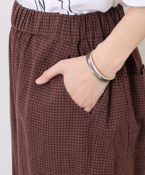 JOURNAL STANDARD LUXE(ジャーナルスタンダード ラックス)の「LCワッシャー イージーパンツ(その他パンツ・レディース・ネイビー/ブラウン・FREE)」の15枚目の写真