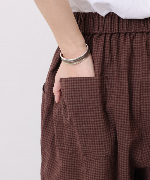 JOURNAL STANDARD LUXE(ジャーナルスタンダード ラックス)の「LCワッシャー イージーパンツ(その他パンツ・レディース・ネイビー/ブラウン・FREE)」の16枚目の写真