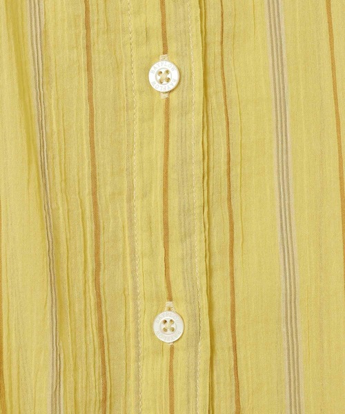 BAYFLOW（ベイフロー）の「[夏まで着られる]コットンシアーシャツ（シャツ/ブラウス・レディース・グリーン系/ピンク/ブラウン系/オフホワイト/イエロー系/ブルー系/ブラック系/ミント/オレンジ・FREE）」の12枚目の写真