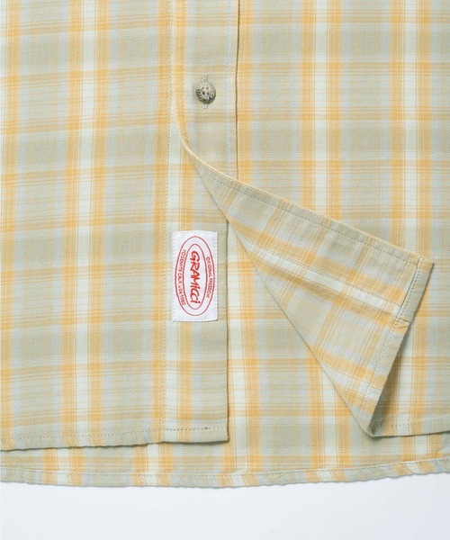 Gramicci(グラミチ)の「S/S CHECKERED OMBRE SHIRT / ショートスリーブチェッカードオンブレシャツ Gramicci グラミチ(シャツ/ブラウス・メンズ・マスタード/パープル/ブルー・S/M/L/XL/XXL)」の14枚目の写真
