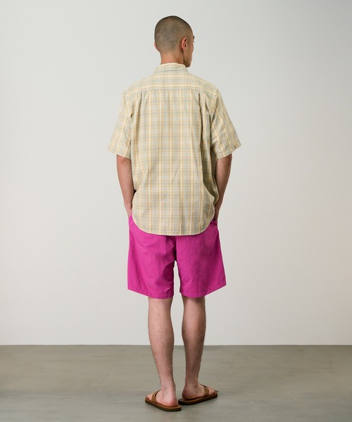 Gramicci(グラミチ)の「S/S CHECKERED OMBRE SHIRT / ショートスリーブチェッカードオンブレシャツ Gramicci グラミチ(シャツ/ブラウス・メンズ・マスタード/パープル/ブルー・S/M/L/XL/XXL)」の6枚目の写真